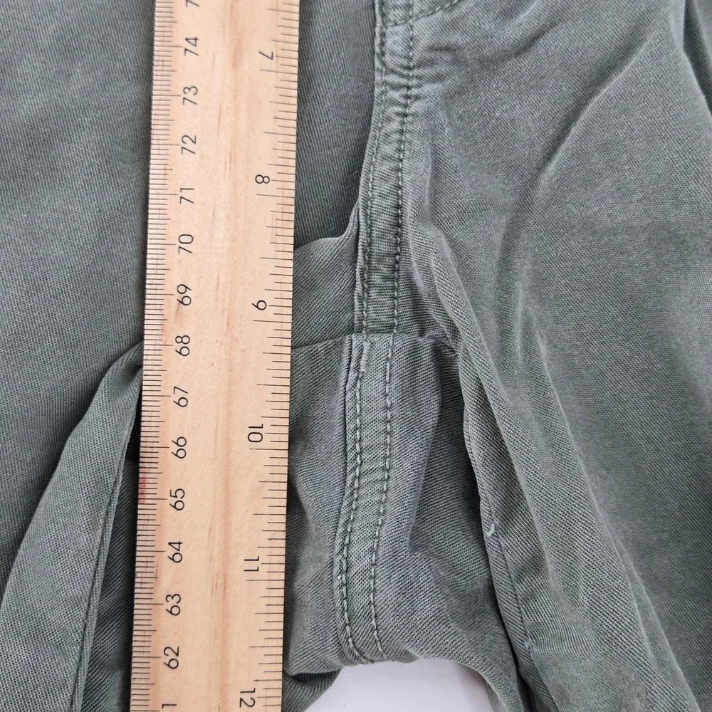 American Eagle Wide Leg Cargo Pants Green Lyocell Stretch Utility Women's Size 4